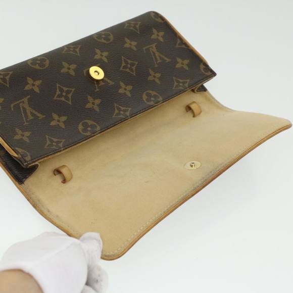 LOUIS VUITTON Monogram Pochette Twin GM Shoulder Bag M51852 LV Auth am3572 - Picture 8 of 16